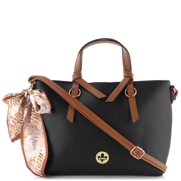 Rieker černá shopper kabelka s mašlí H1507-00