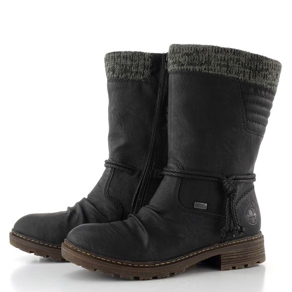 Rieker vysoký kotník s membránou černý Z4755-00