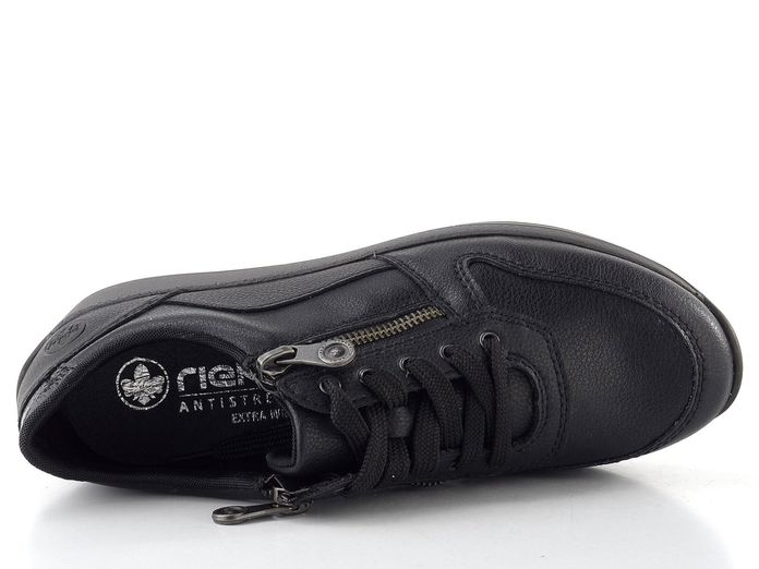 Rieker tenisky se zipy černé N1100-00