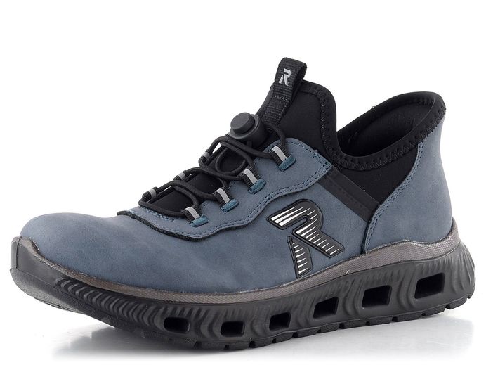 Rieker Sport prozouvací polobotky modro-černé M6065-12