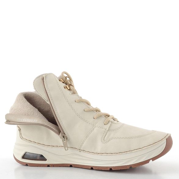 Rieker šněrovací kotník crema/offwhite-metallic 44555-60