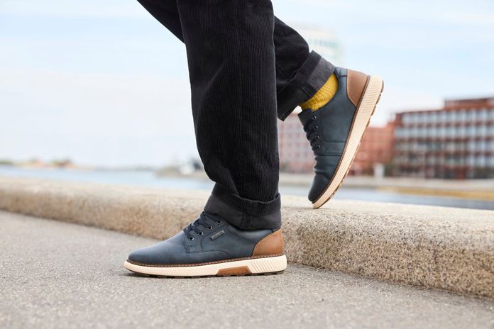 Rieker pánské šněrovací polobotky s membránou tmavě modré B3317-14