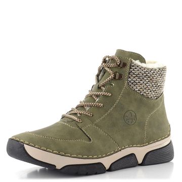 Rieker šněrovací kotník liane/schwarz-kiesel 45955-54