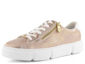Rieker tenisky se zipem Rosegold/Weiss N5917-90