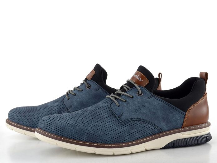 Rieker pánské prozouvací polobotky tmavě modré 14450-14