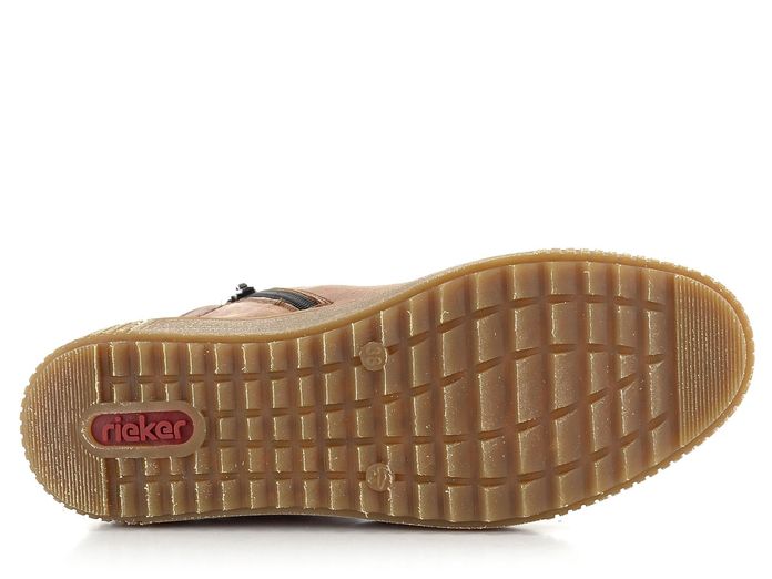 Rieker hnědý dámský kotník se zipy M6434-25