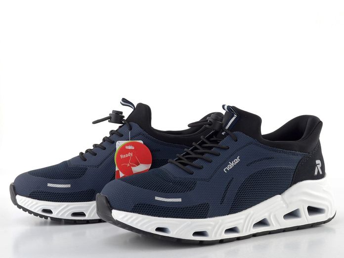 Rieker Sport prozouvací tenisky na platformě tmavě modré N5257-14