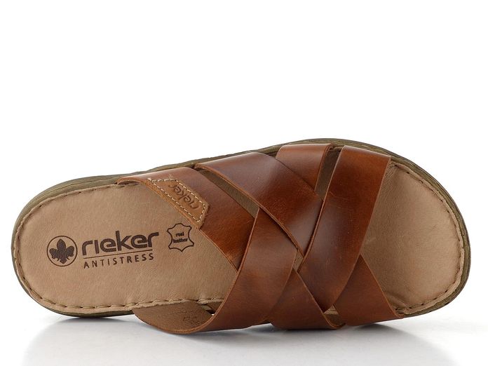 Rieker pánské pantofle hnědé 22092-24