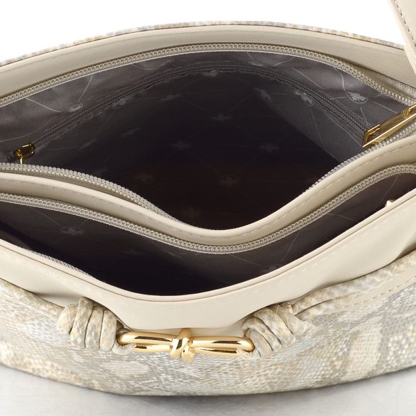 Rieker crossbody kabelka s hadinkou offwhite-gold/perle H1032-90