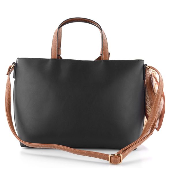 Rieker černá shopper kabelka s mašlí H1507-00