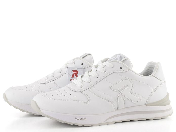 Rieker Sport kožené bílé tenisky W2401-80