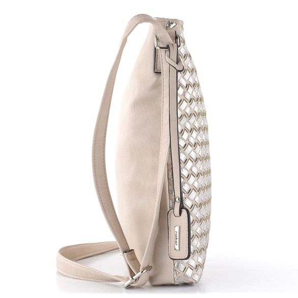 Rieker crossbody kabelka béžová/stříbrná H1033-61