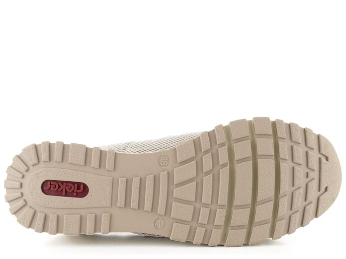 Rieker světlé sportovní mokasíny N7455-60