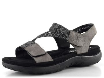 Rieker šedé sandály s gumičkami 64870-42