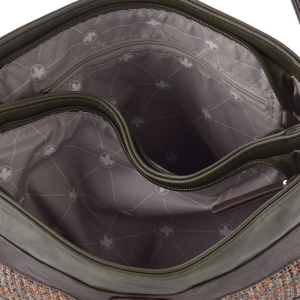 Rieker kombinovaná crossbody kabelka zelená H1346-35