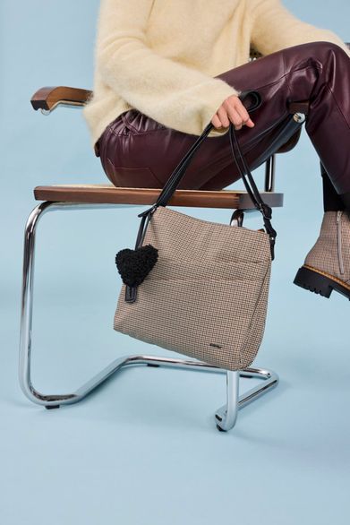 Rieker crossbody kabelka béžová se srdcem H1005-90