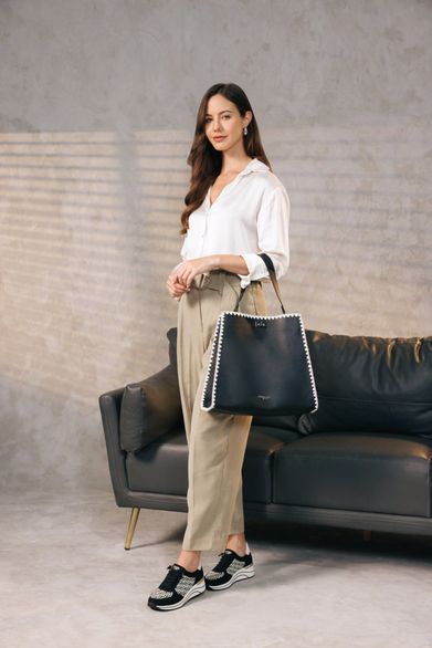 Remonte shopper kabelka s etují černá Q0771-00