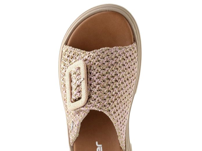 Rieker pantofle se sponou pink-multi V3053-90