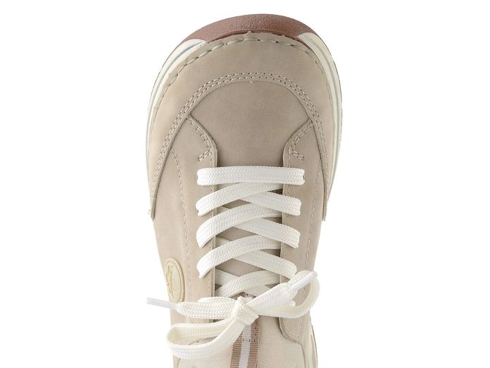 Rieker šněrovací polobotky ginger/perlcreme 44562-62