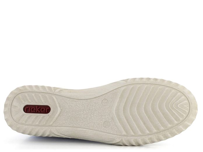 Rieker polobotky se zipem bílé N0900-81