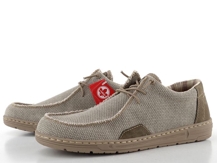 Rieker pánské šněrovací polobotky lehm/kaffee 08600-63