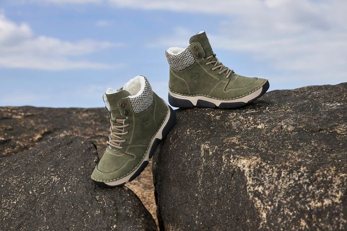 Rieker šněrovací kotník liane/schwarz-kiesel 45955-54