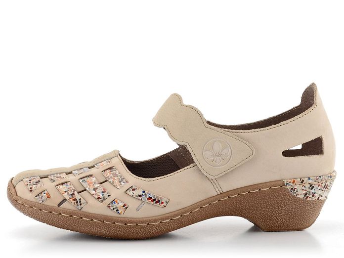 Rieker proplétané polobotky s páskem 48369-60