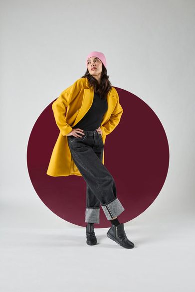 Rieker řasený kotník se zipem a membránou černý Z0056-00