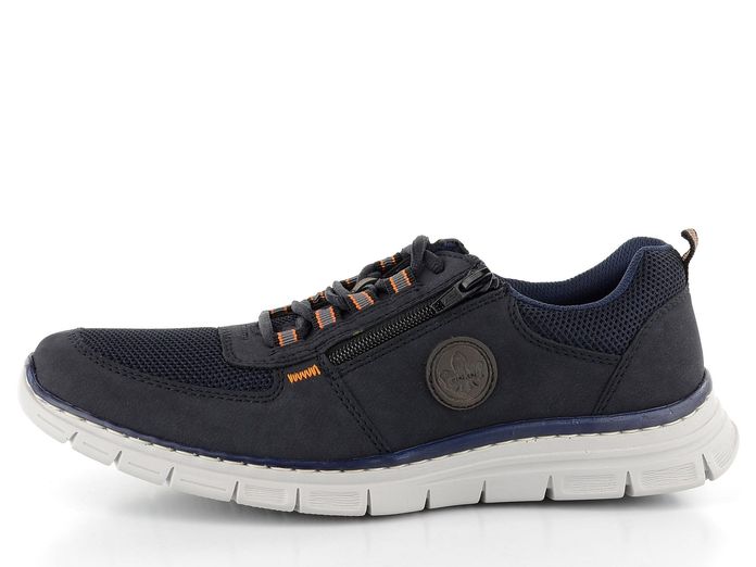 Rieker lehké polobotky se zipy Navy B4821-15