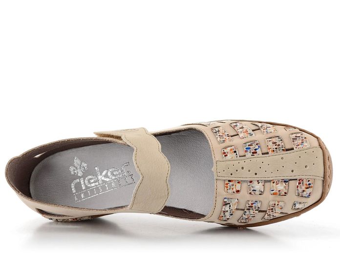 Rieker proplétané polobotky s páskem 48369-60
