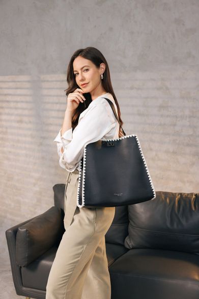 Remonte shopper kabelka s etují černá Q0771-00