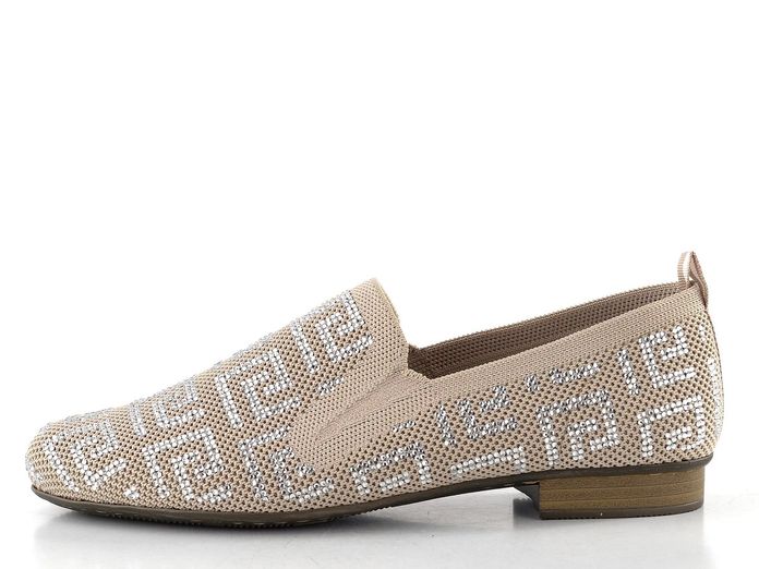 Rieker textilní třpytivé mokasíny ginger 51953-62