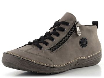 Rieker šněrovací kotník se zipem šedý 52514-42