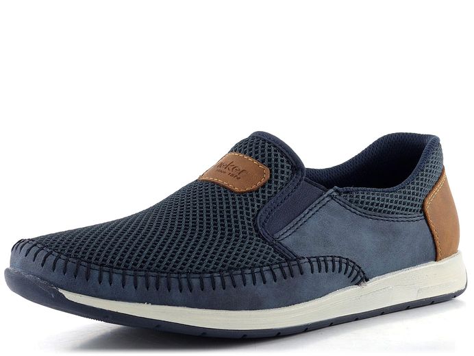 Rieker pánské nazouvací polobotky tmavě modré 11954-14