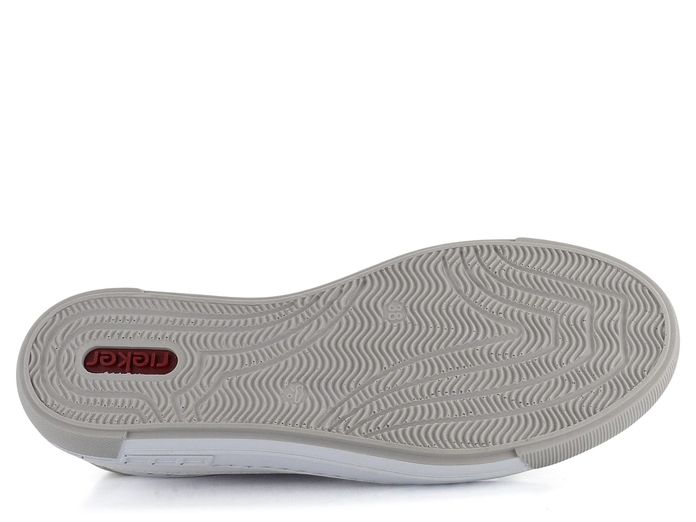 Rieker bílé sneakers tenisky prořezávané L8849-80