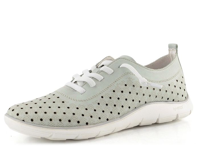 Remonte zelené prořezávané polobotky D3G03-52