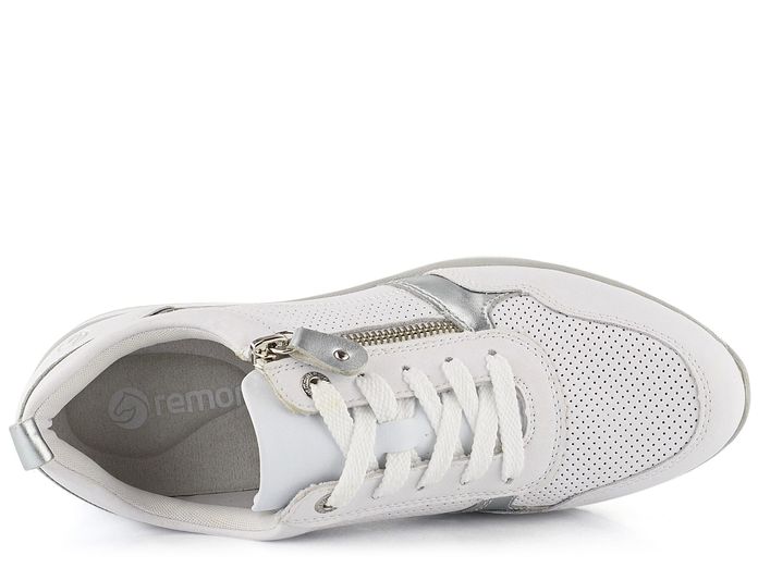 Remonte tenisky na klínku Weiss/Silver D2409-80