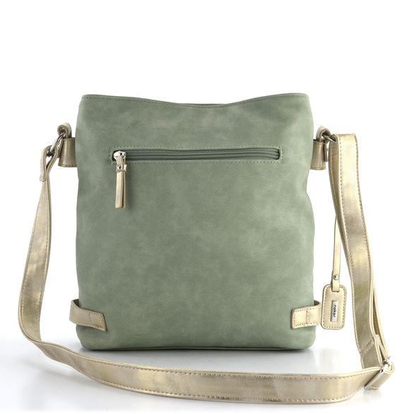 Rieker kombinovaná crossbody kabelka zeleno-zlatá H1346-52