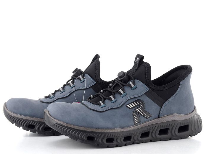 Rieker Sport prozouvací polobotky modro-černé M6065-12