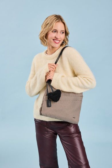 Rieker crossbody kabelka béžová se srdcem H1005-90