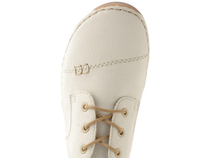 Rieker šněrovací polobotky offwhite 55920-80