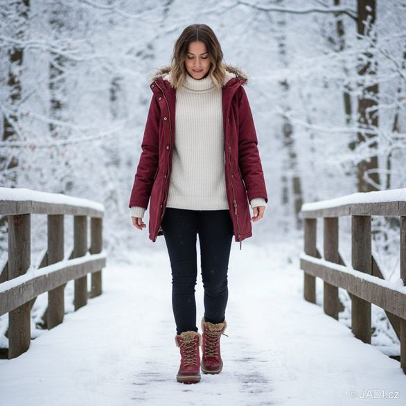 Remonte šněrovací kotník s membránou a gripy červený D0U78-35