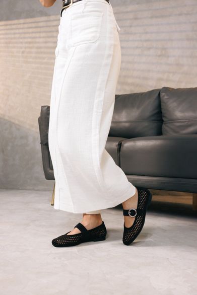 Remonte prořezávané baleríny s nártovým páskem černé D0K18-02