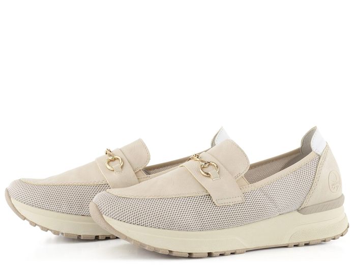 Rieker světlé sportovní mokasíny N7455-60