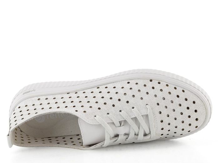 Remonte bílé prořezávané polobotky D3E06-80