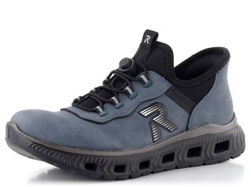 Rieker Sport prozouvací polobotky modro-černé M6065-12