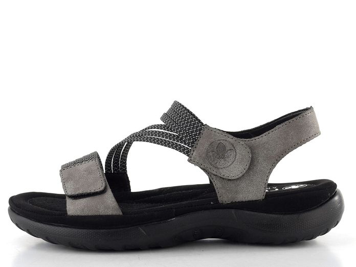 Rieker šedé sandály s gumičkami 64870-42