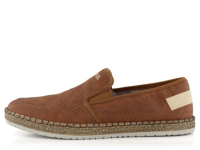 Rieker pánské perforované espadrilky mandlově hnědé B5269-24