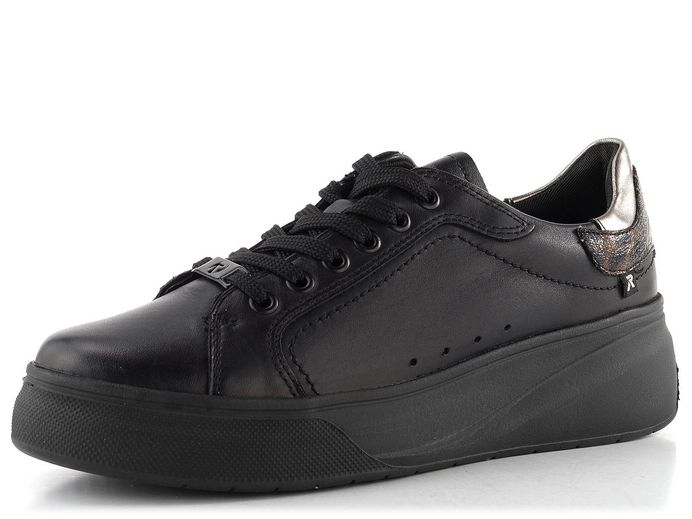 Rieker Sport dámské tenisky schwarz/altsilber  W2303-00