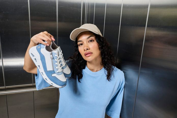 Rieker Sport tenisky na platformě modro-bílé N5204-12